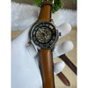 FOSIL TOWNSMAN AUTOMATIC SILVER BROWN LEATHER BELT AT165