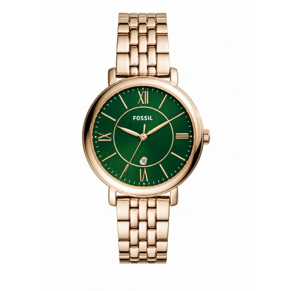 FosilWomen_Rosegold_Green_Dial