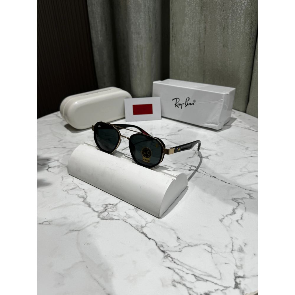 RayBan Gold Black Premium Shades 943