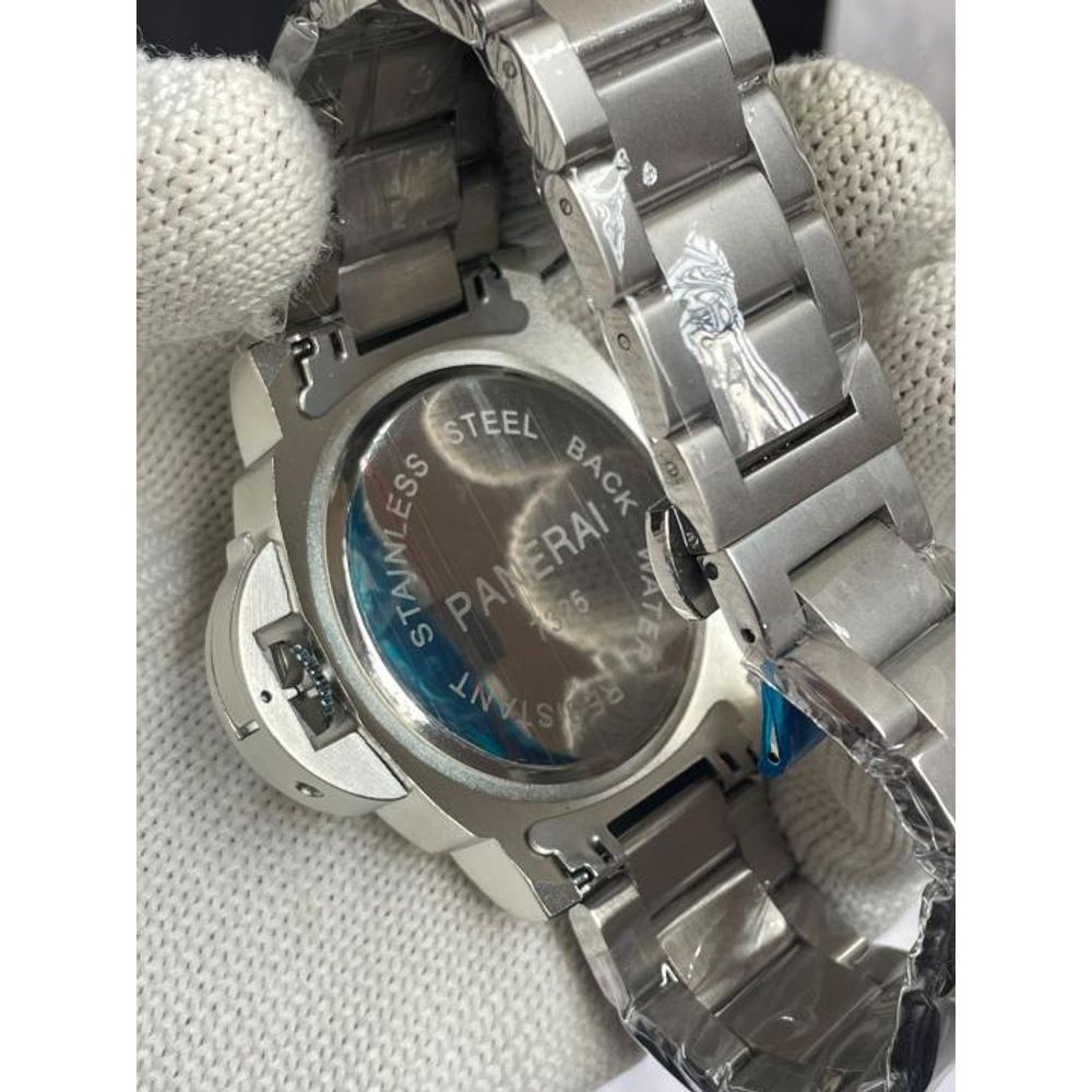 PANERAI LUMINOR MARINA METAL SILVER BLACK DIAL AT398