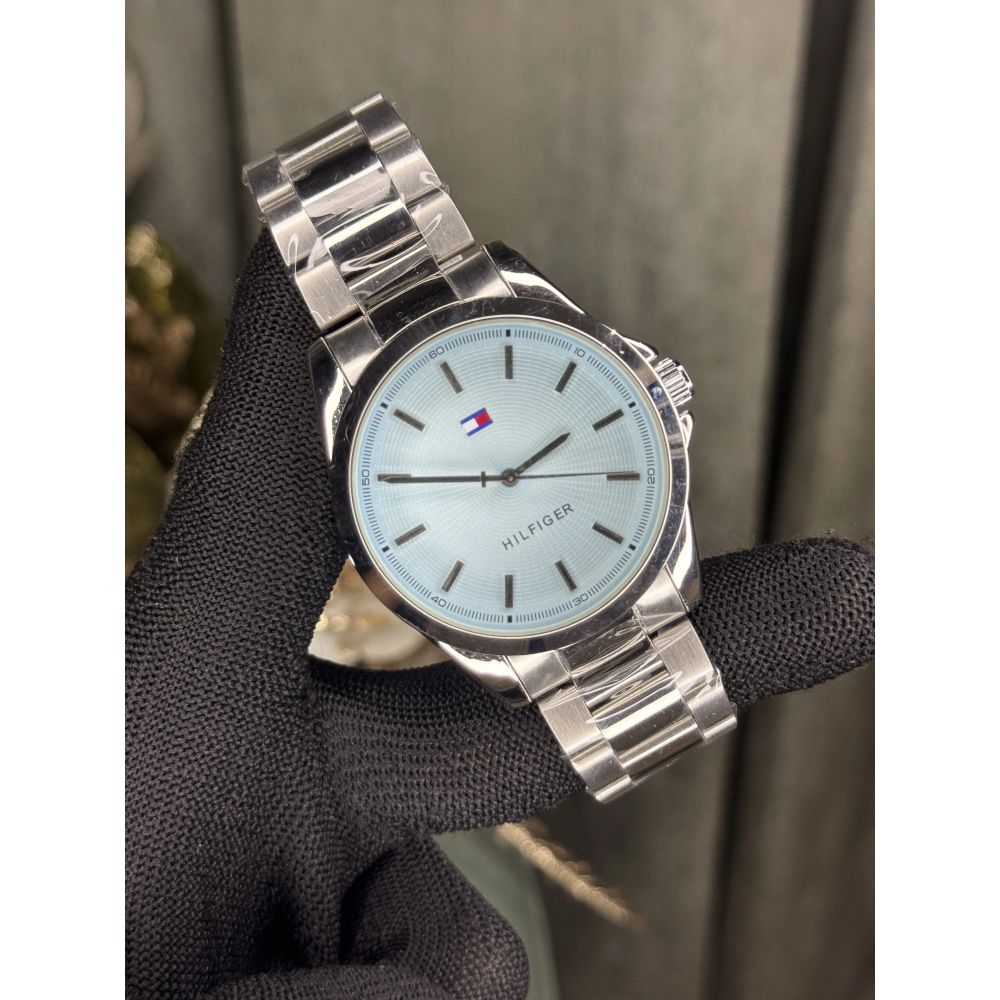 Tommy Hilfige r Bruce Silver Blue Premium Quartz Watch