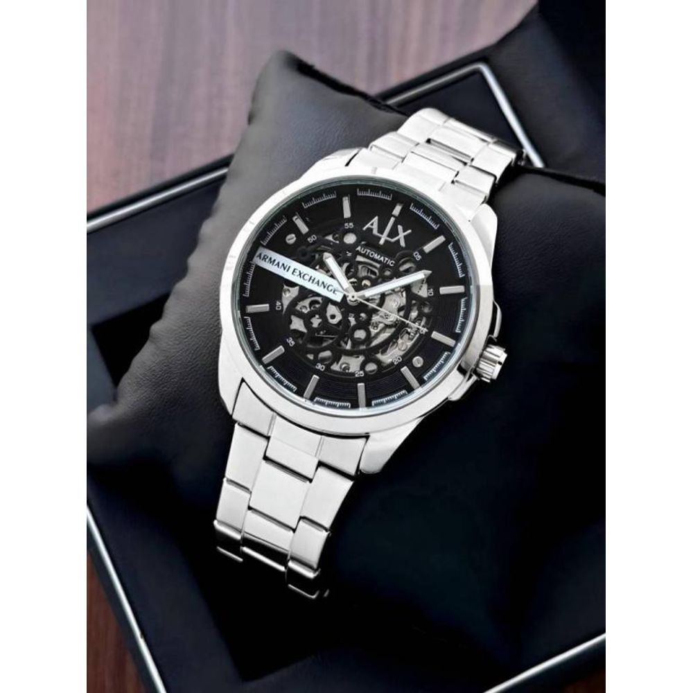 Armaann_i Exchange Ax2418 Hampton Automatic silver Black