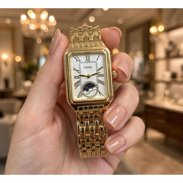 FOSIL RAQUEL GOLD-WHITE WATCH FOR HER 973