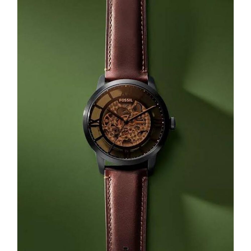 FOSSSIL TOWNSMAN A AUTOMATIC LIGHT BROWN LEATHER BELT AT165