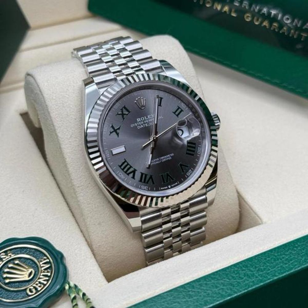 Rollex DateJust Automatic Premium FST Jubliee Silver Grey Dial AT468