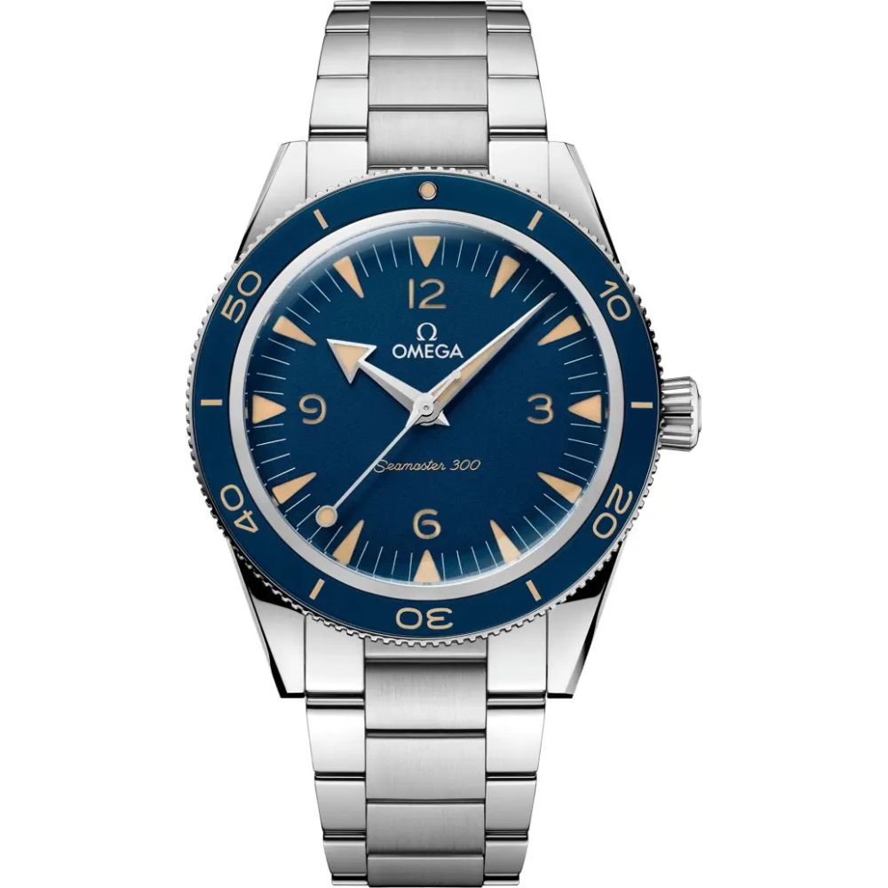 Omeg_ga Seamaster 300 Co-Axial Master Chronometer silver blue
