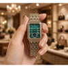FOSIL RAQUEL TWO-TONE GOLD GREEN WATCH FOR HER 970