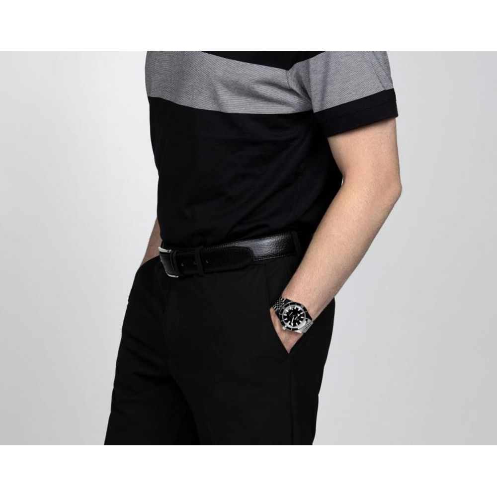 Raddo Captain Cook Automatic watch silver Black