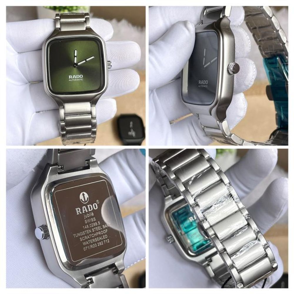 Raado True Square Silver Green Dial AT507