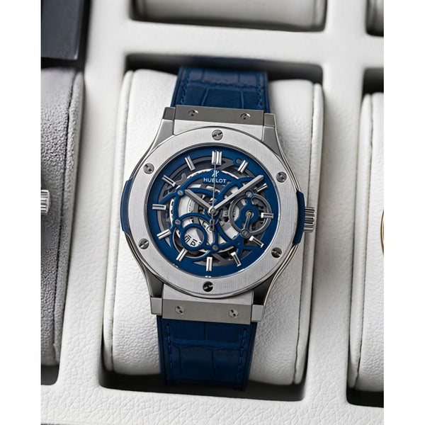 Hublot Classic Fusion Aerofusion Silver-Blue