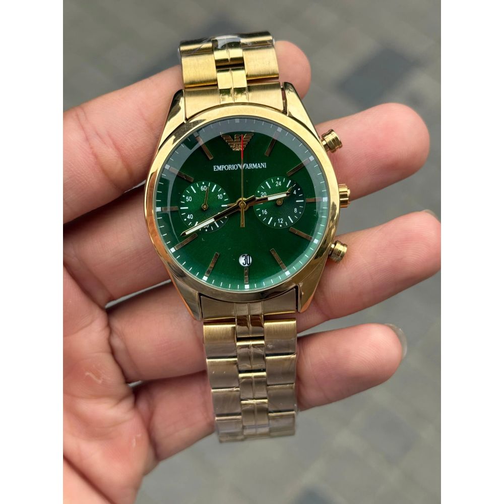 Emporio Arman_i Chronograph Gold Green