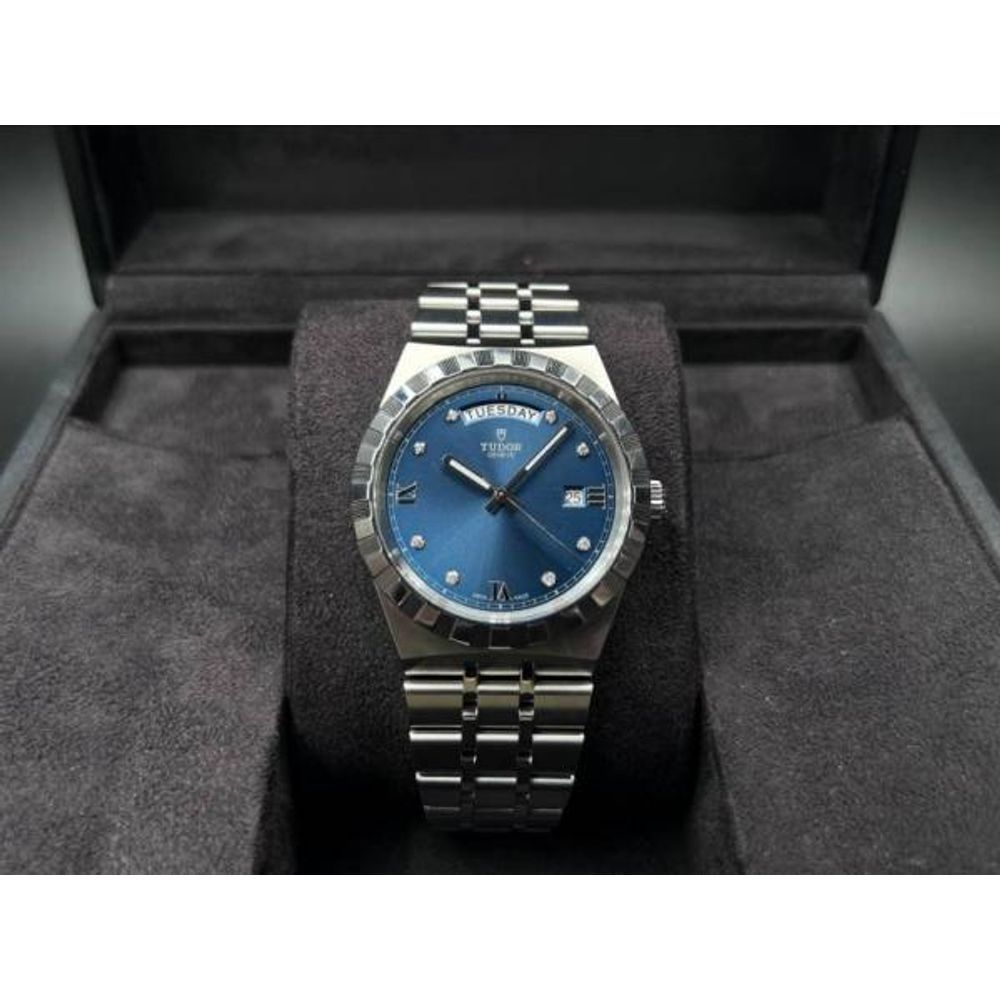 Tudor Royal Automatic silver blue dimond