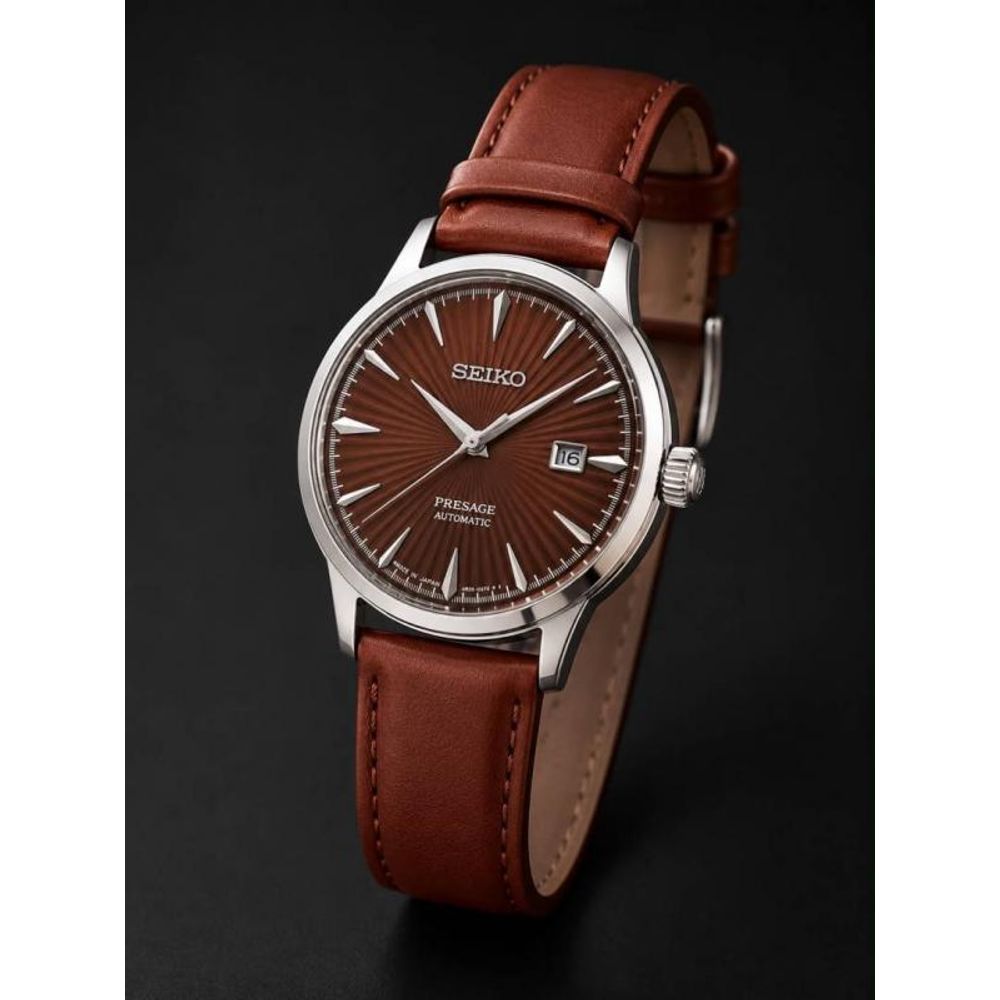 SEIK O PRESAGE LEATHER QUARTZ 934