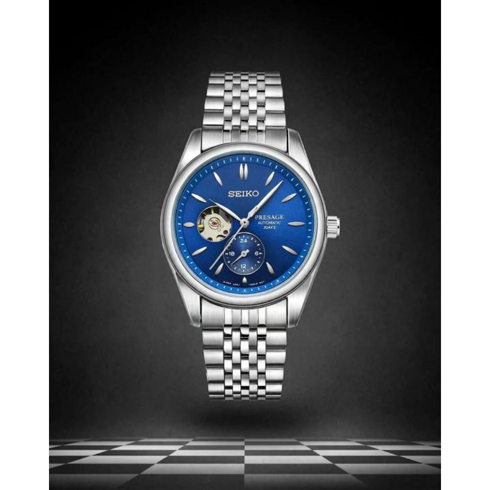 Seiko presage SPB471 Automatic silver blue