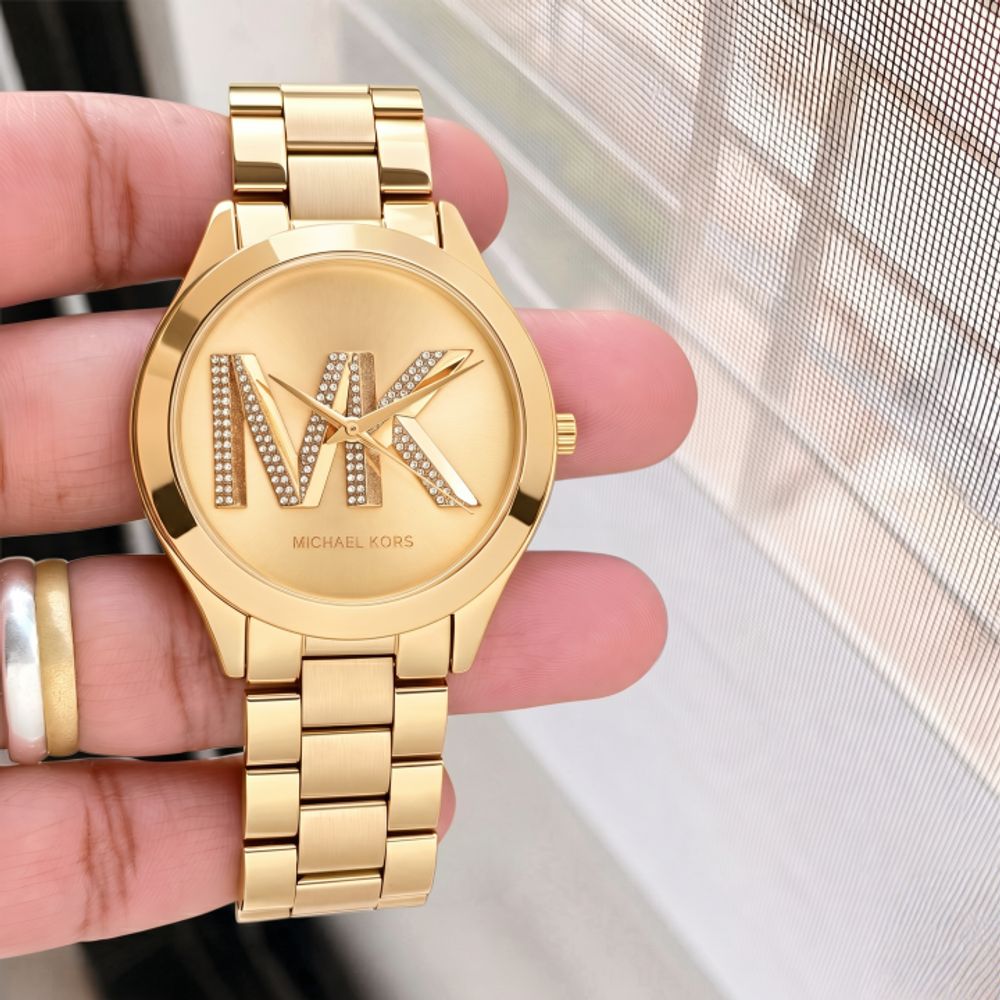 Micheal Kors Slim Runway WomenSwach gold