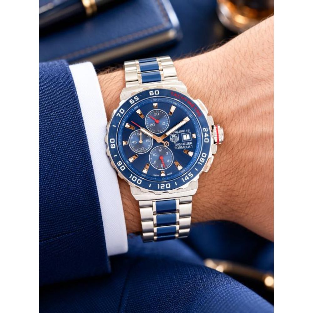 Tag Huer Formula 1 Automatic Chronograph  2 ton blue