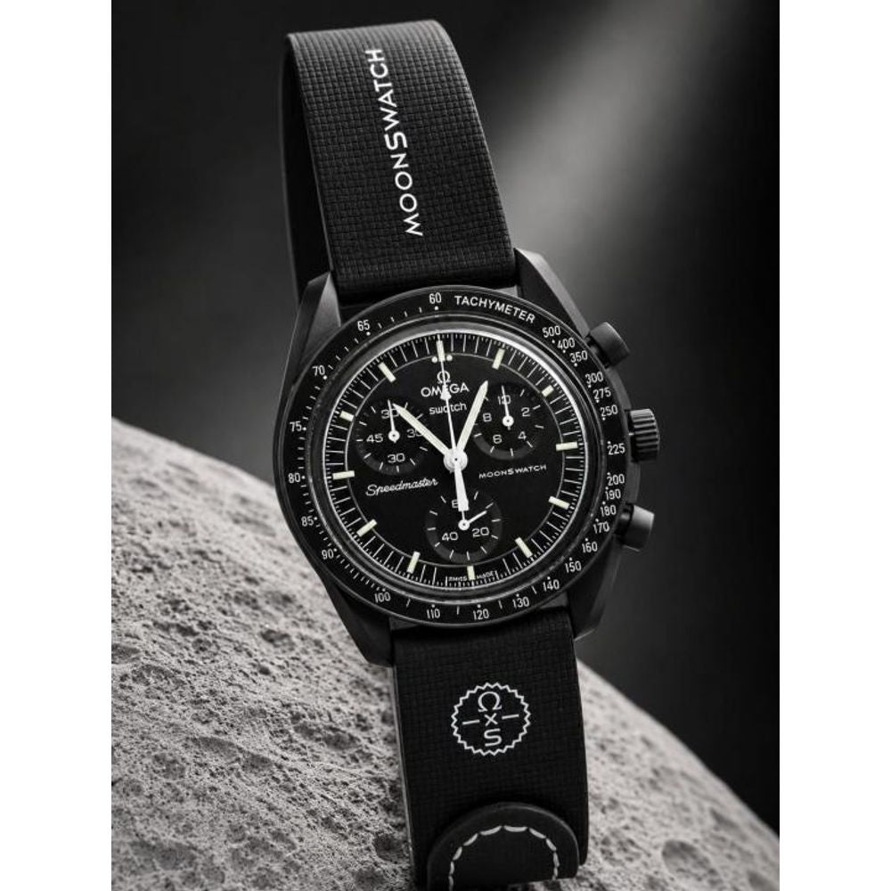 OMEGGA X SWATCCH RUBBER STRAP METAL HEAVY QUALITY 784