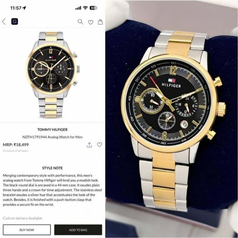 TOMMY HILFIGAR EVAN CHRONOGRAPH STORE ARTICLE 594