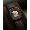 Seven Friday PE201 Dark Brown Black Dial