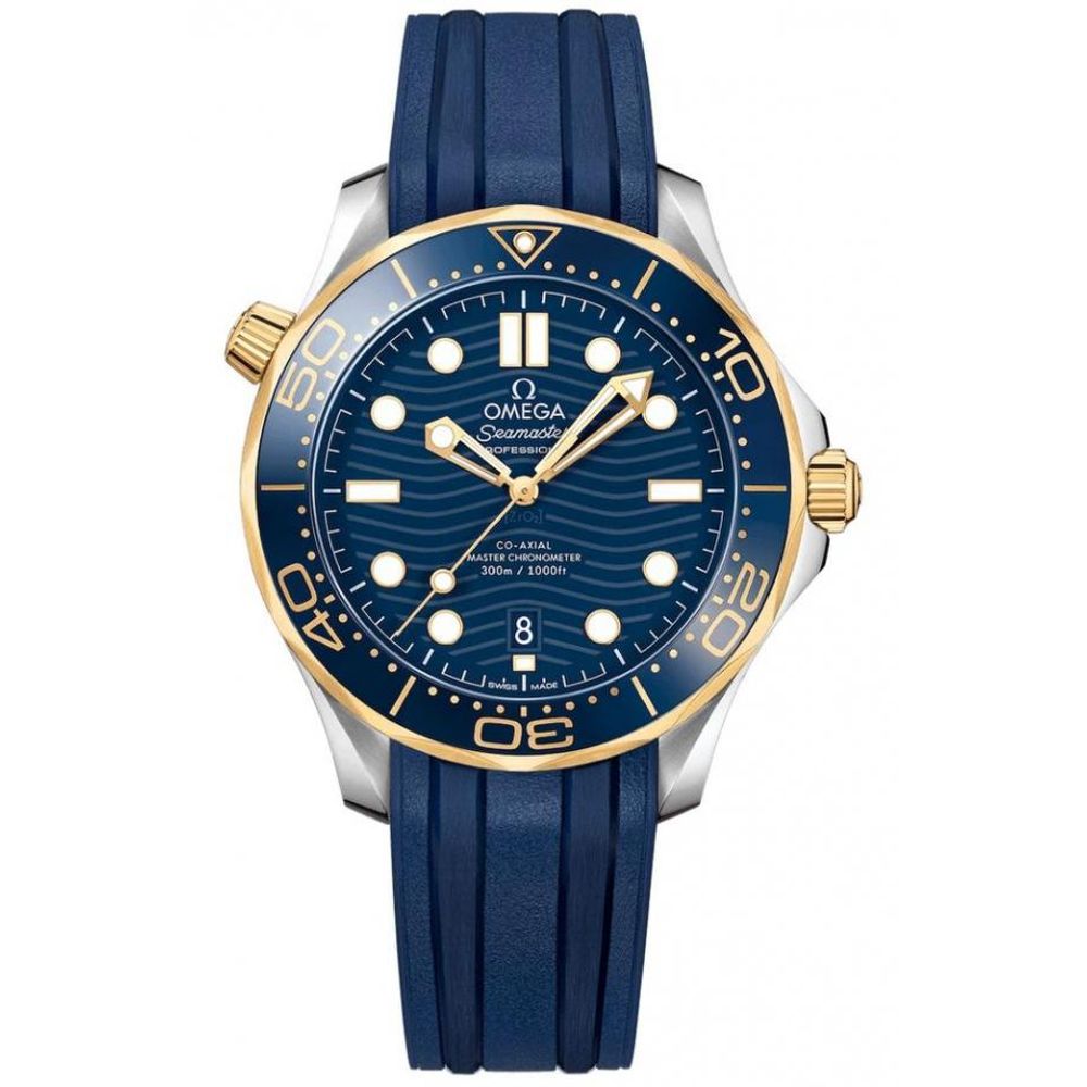 Omegg_a Seamaster Diver 300M Automatic Blue-Gold-Blue