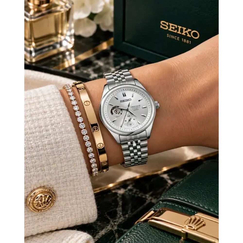 Seiko Presage Classic Series SPB527J1 ledies silver white