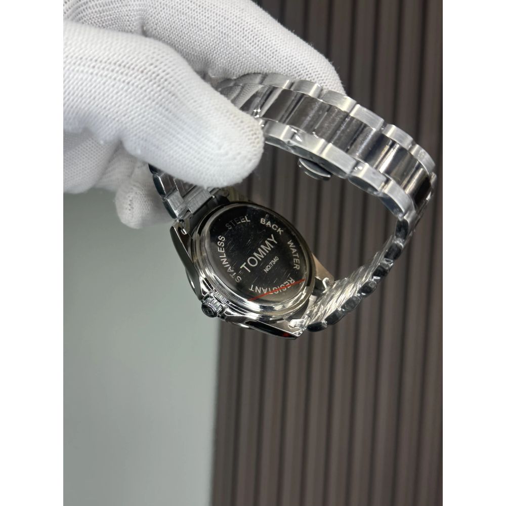 Tommy Hilfige r Bruce Silver Blue Premium Quartz Watch