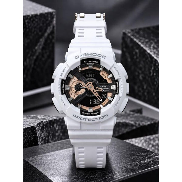 G shock GA 110RG-7ADR digital analog silicon strap