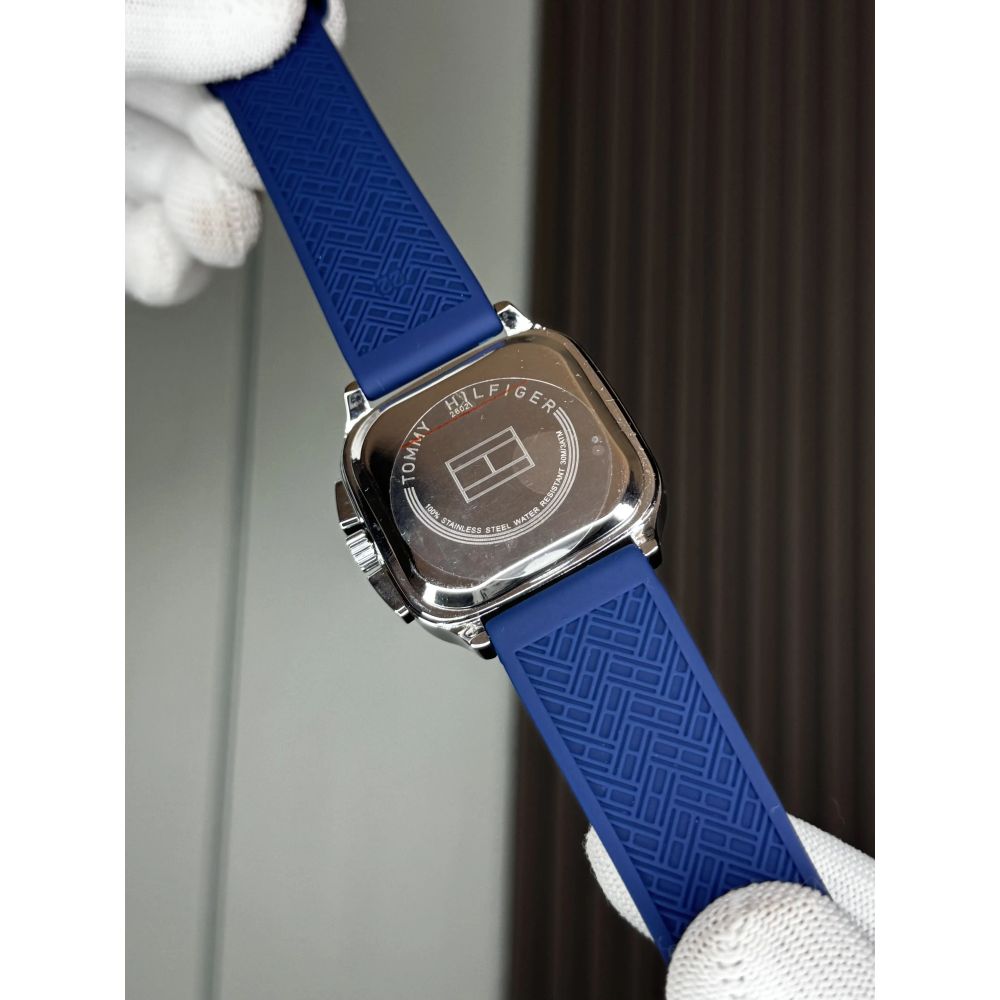 Tommy Hilfige r Copper Blue Square Premium Chronograph Watch
