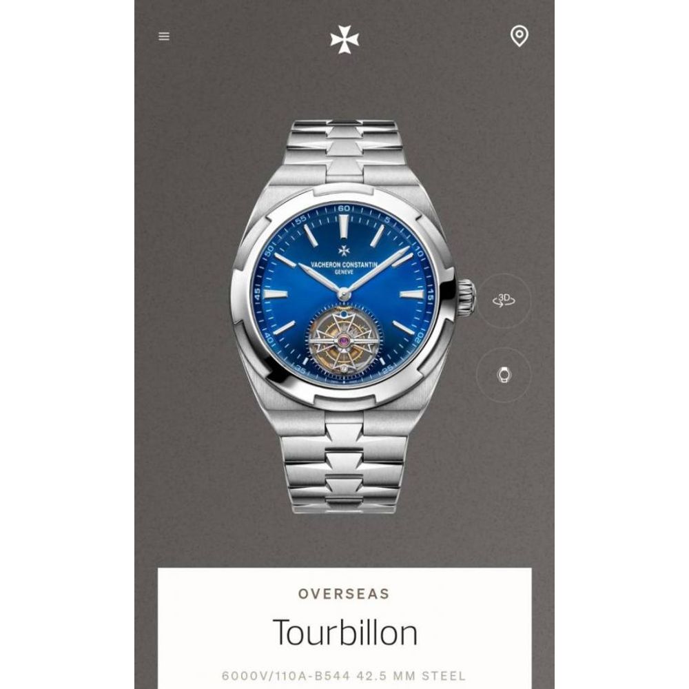 Vachero_on Constantin Overseas Tourbillon silver blue