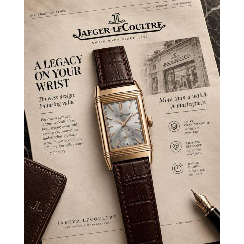 Jaegar-Le Coultre Reverso Tribute Duoface Small Seconds brown copper gray