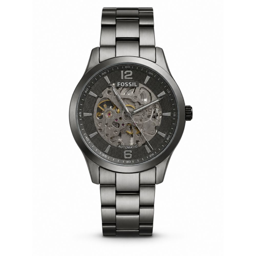 FOSSIIL SKELETON AUTOMATIC HEAVY QUALITY GREY 779