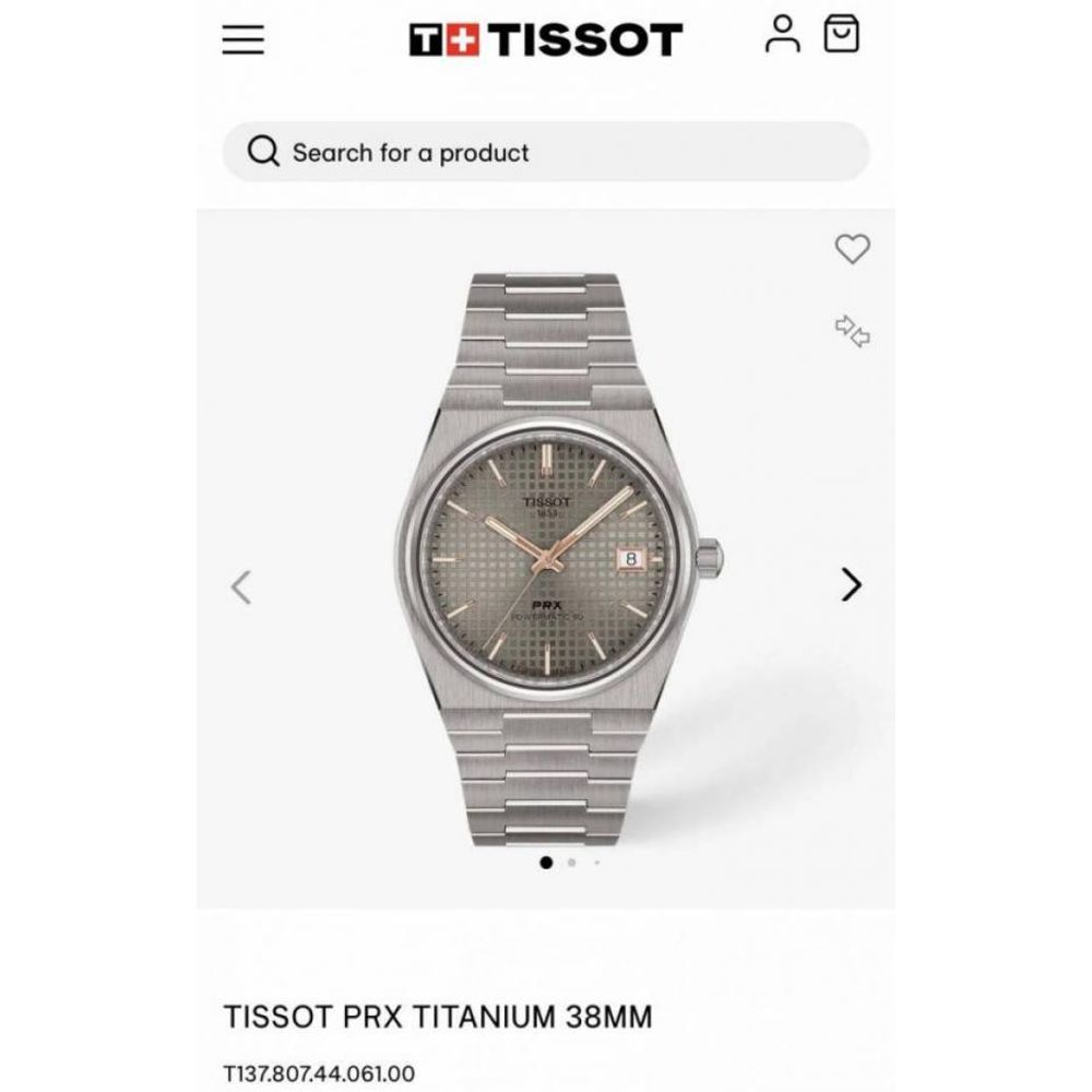 Tisso PRX Powermatic 1853 (AAA 1st Quality) Stainless steel