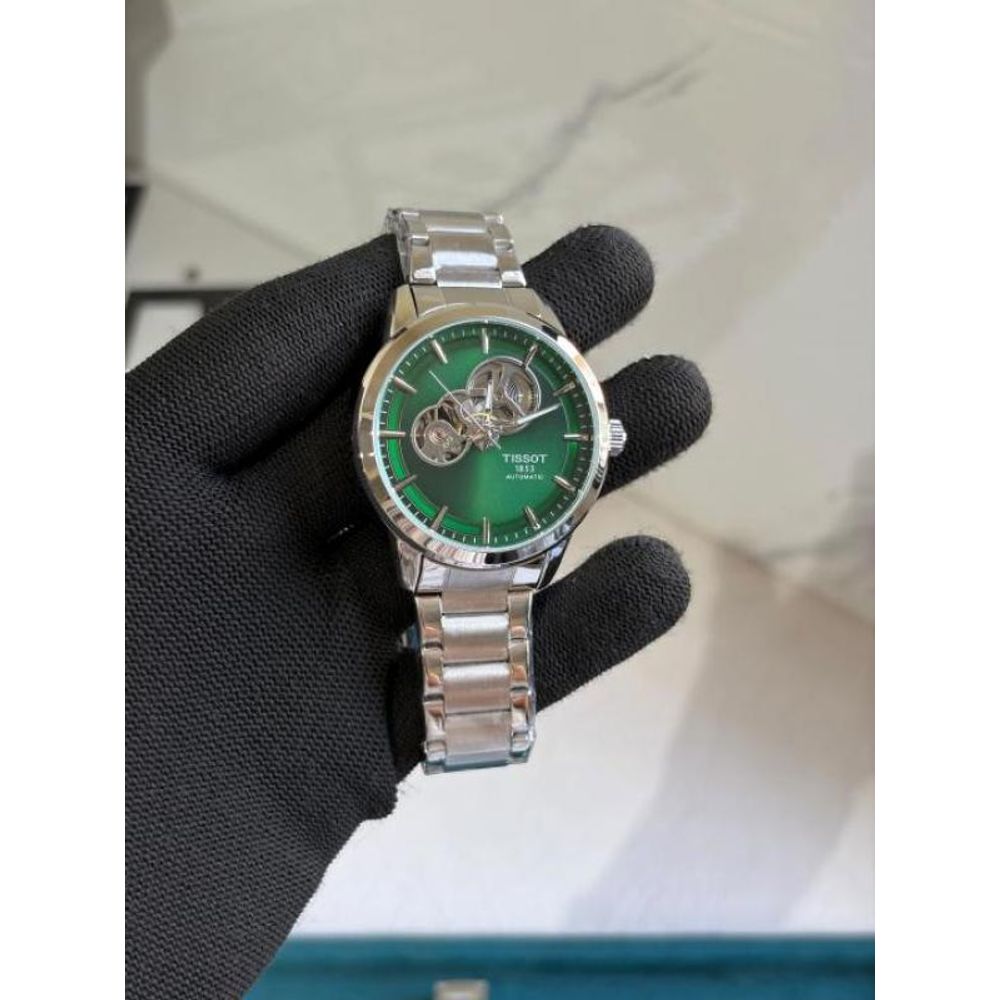 TISSOO T POWERMATIC AUTOMATIC SILVER GREEN 444
