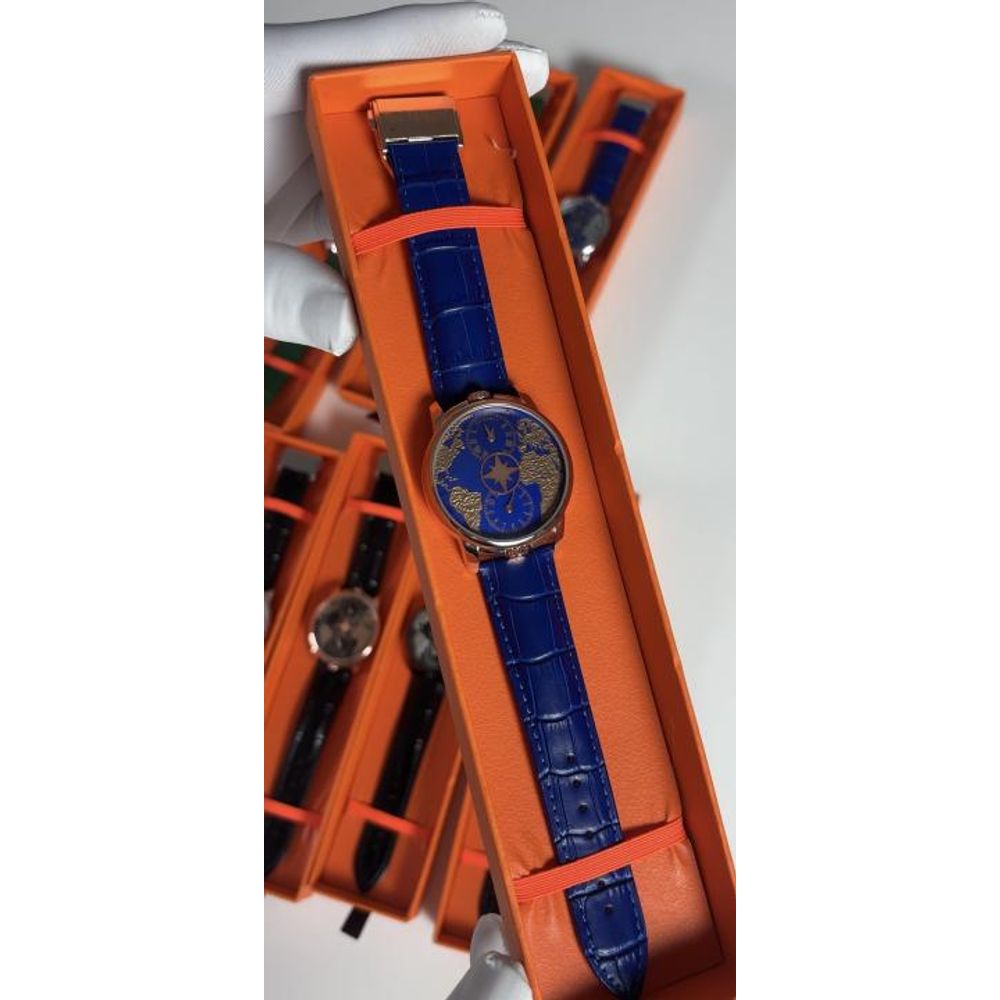 Jacob & Co. The World Is Yours Dual Time Zone blue Copper
