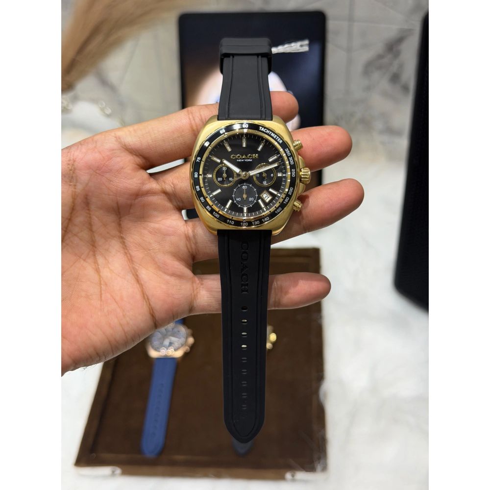 Coack Charter Tachymeter Black Gold