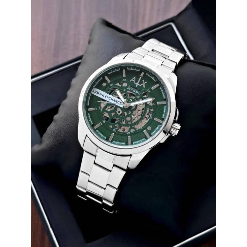 Armaann_i Exchange Ax2418 Hampton Automatic silver green