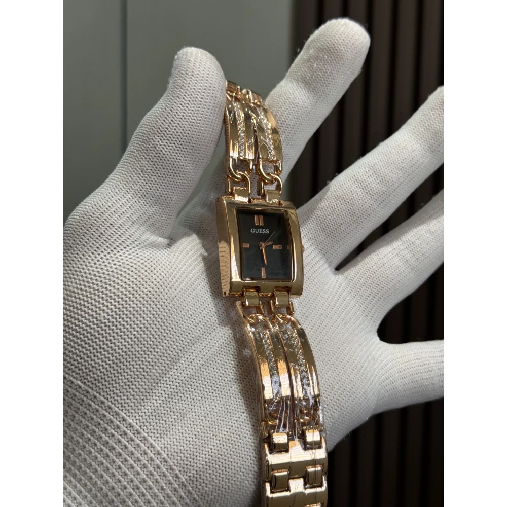 Gues s RoseGold Black Premium Ladies Watch