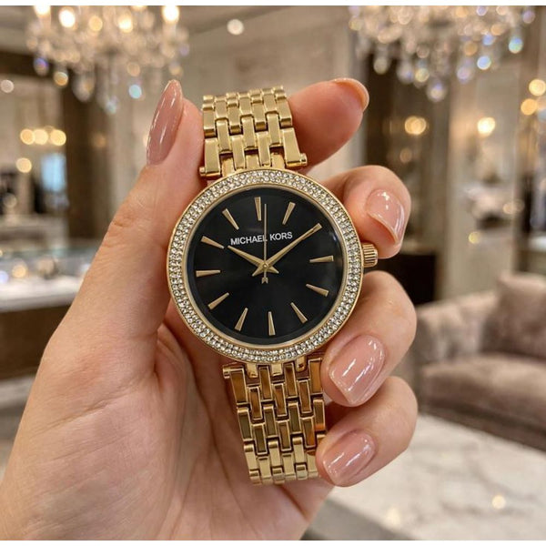 MICHEAL KORS DARCI GOLD-BLACK 1047