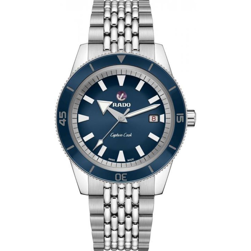 Raddo Captain Cook Automatic watch silver blue