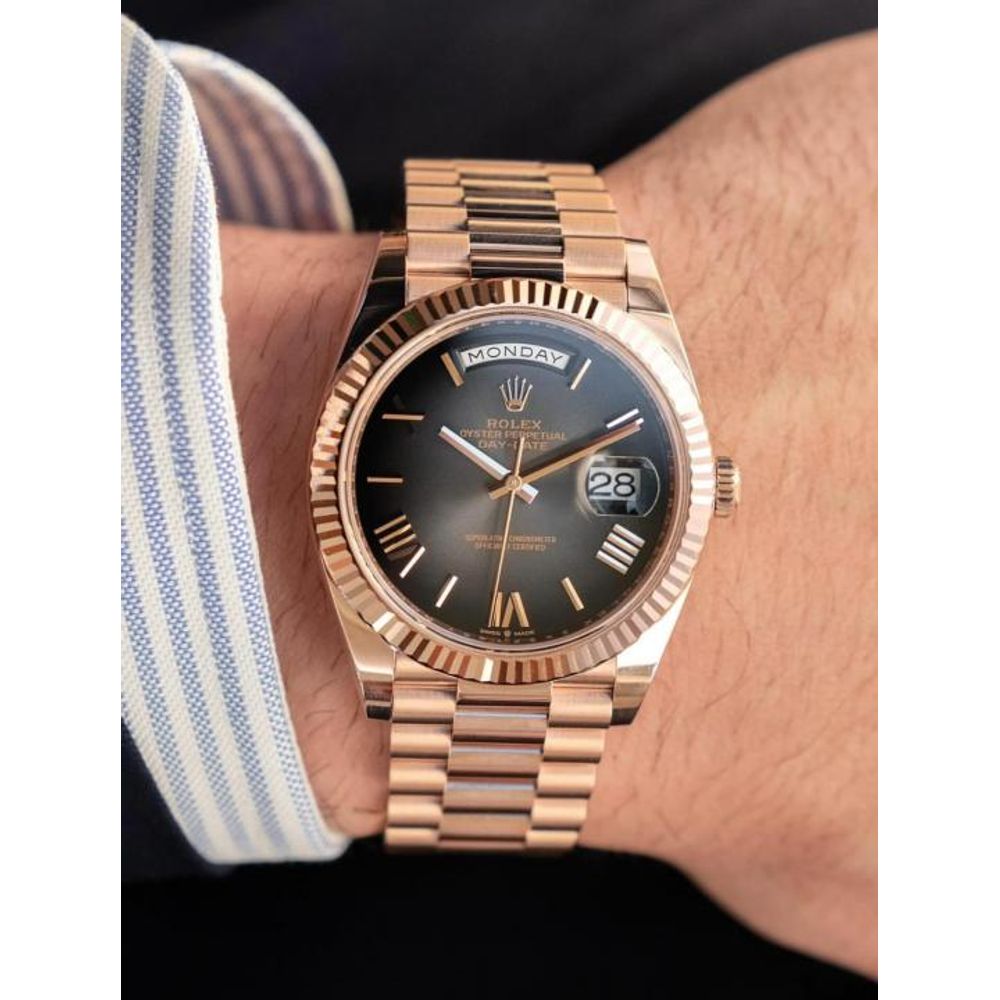 Rolee_x Oyster Perpetual Day Date 40 Battery Copper-Grey