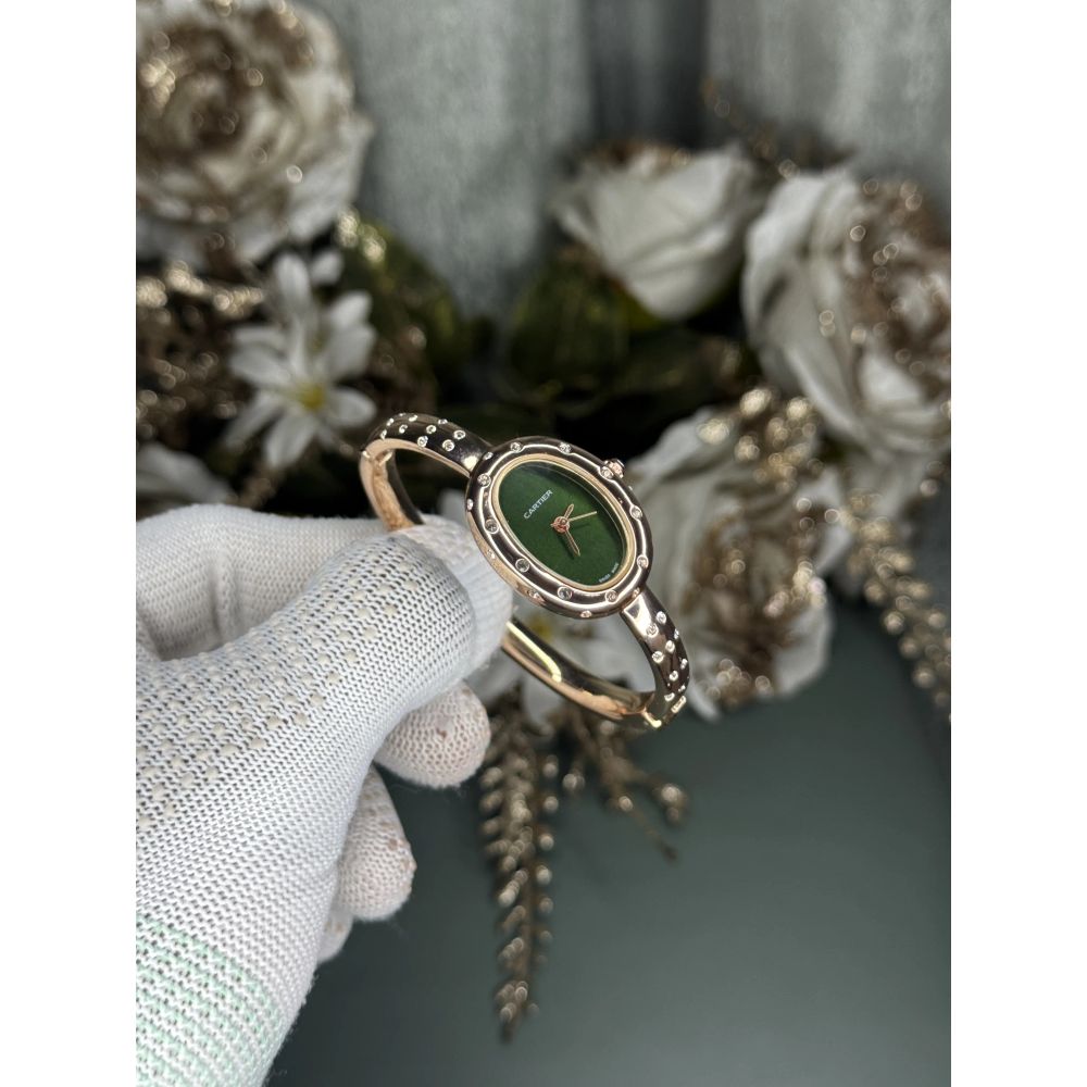 Cartier Bangle Copper Green Diamond Premium Watch