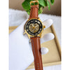 FOSIL TOWNSMAN AUTOMATIC GOLD BROWN LEATHER BELT AT165