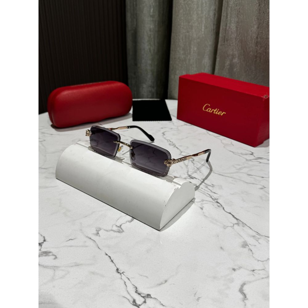 Cartie r Gold Black Shaded Lens Premium Shades 0012