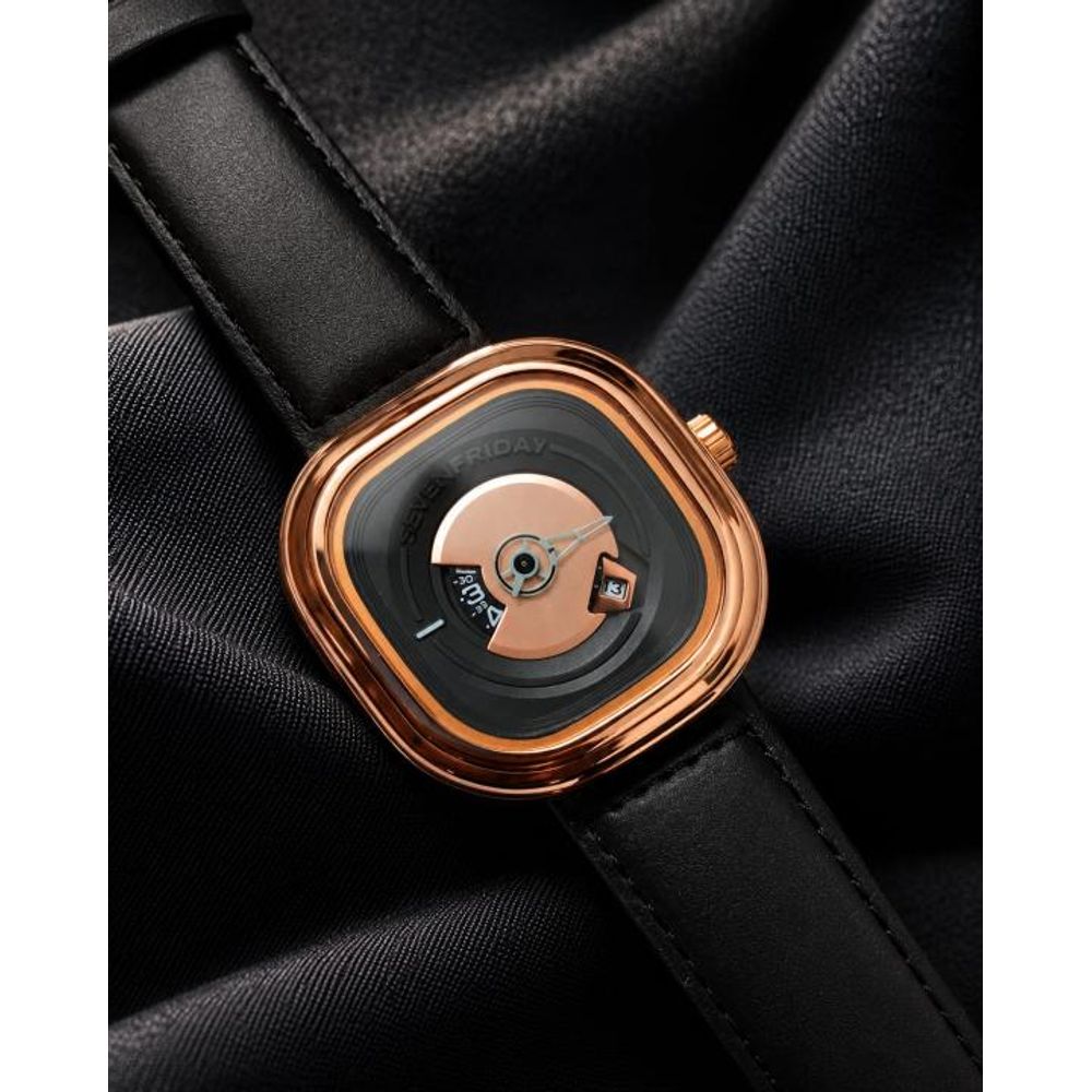 Seven Friday PE201 Black Copper Black Dial