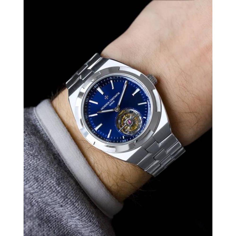 Vachero_on Constantin Overseas Tourbillon silver blue