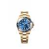 ROLLEX SUBMARINER GOLD BLUE ZR HVY 34