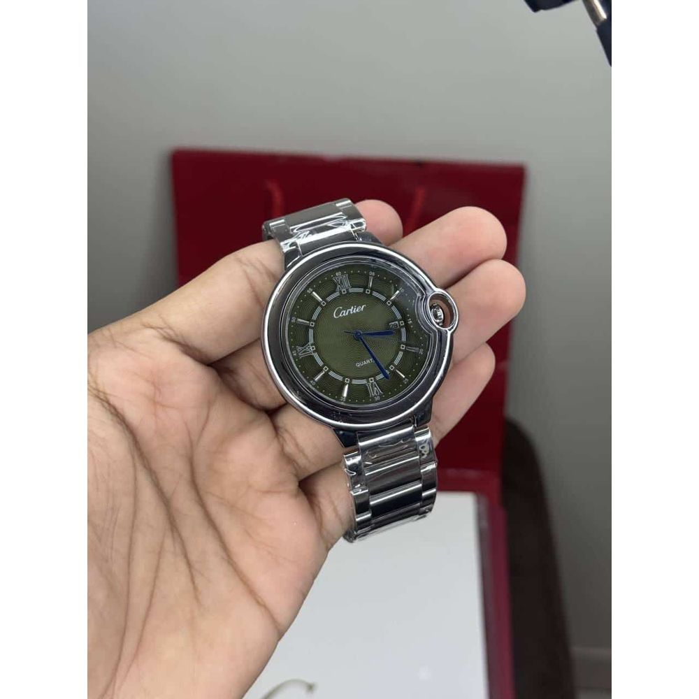Cartie r Ballon Green Metal Quartz Premium Watch
