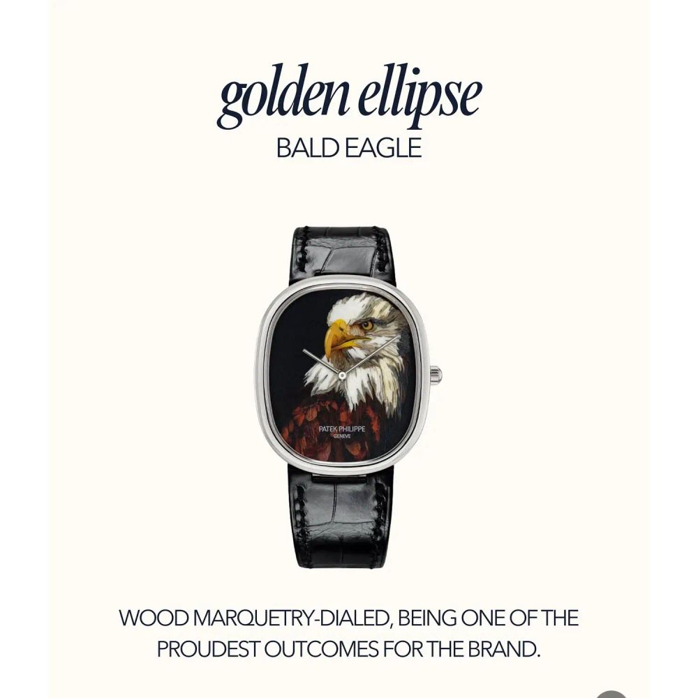 Patek Golden Ellipse Bald Eagle Premium Quartz Watch