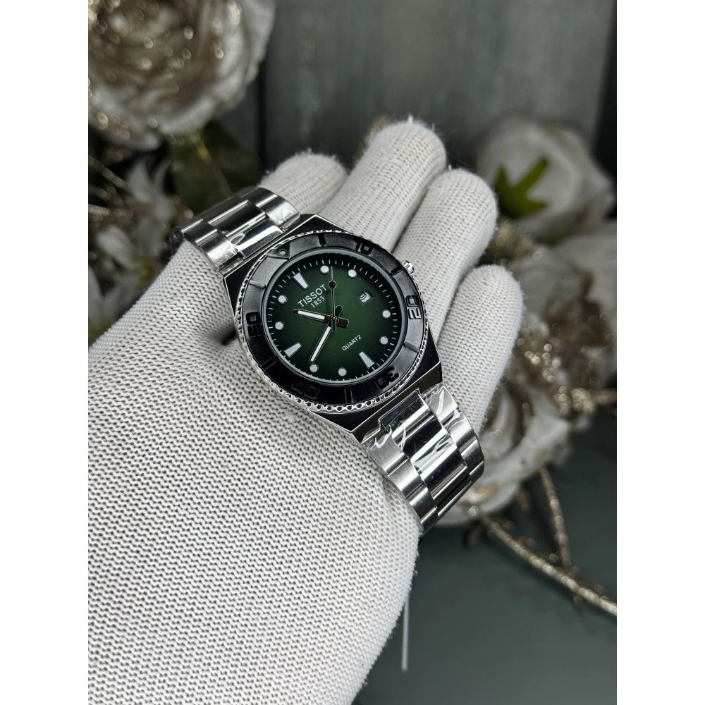 Tisso t Silver Green Seastar Premium Watch