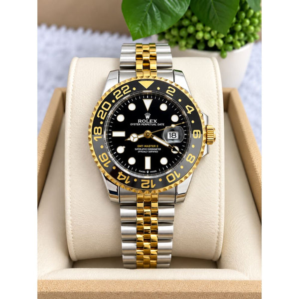 ROLLEX GMT MASTER 2B TWO TONE BLACK DIAL AT309
